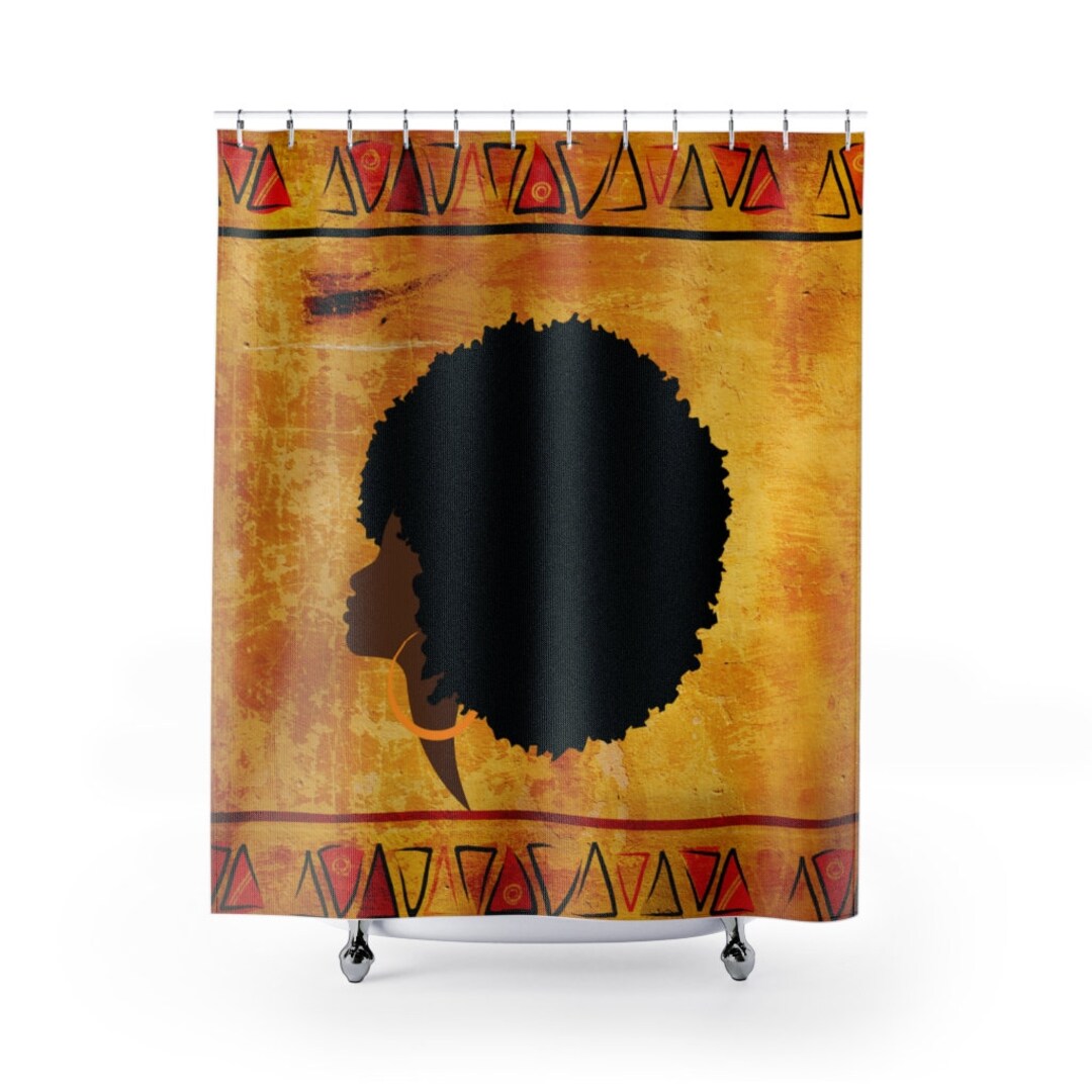 African Print Shower Curtains, African Traditional Patterns With Afro