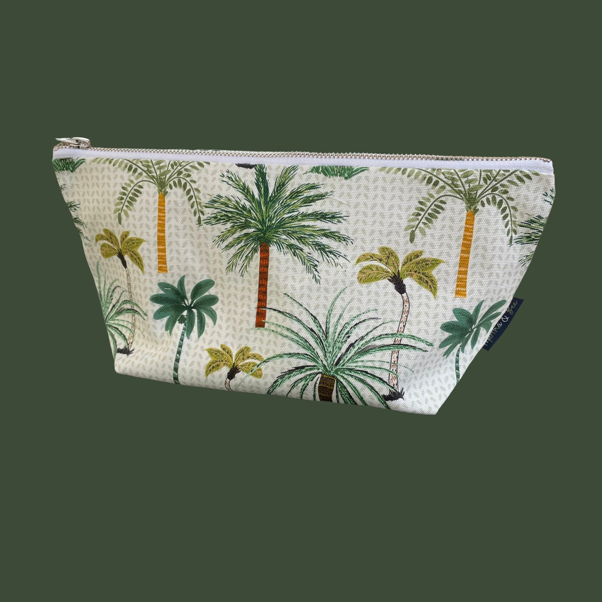 Tropical Toilet Bag, Palm Tree Wash Bag, Palms Toiletries Bag, Tropical