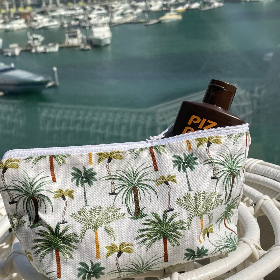 Tropical Toilet Bag Palm Tree Wash Bag Palms Toiletries Bag Etsy