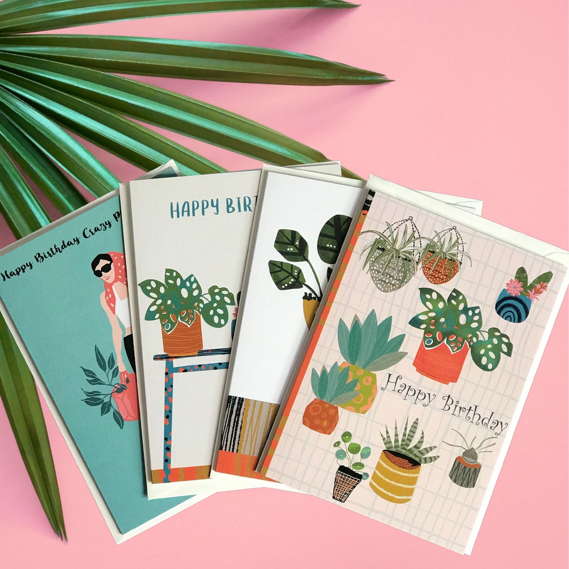 Plant gifts Plant Lovers birthday Cards Houseplant Greeting Etsy