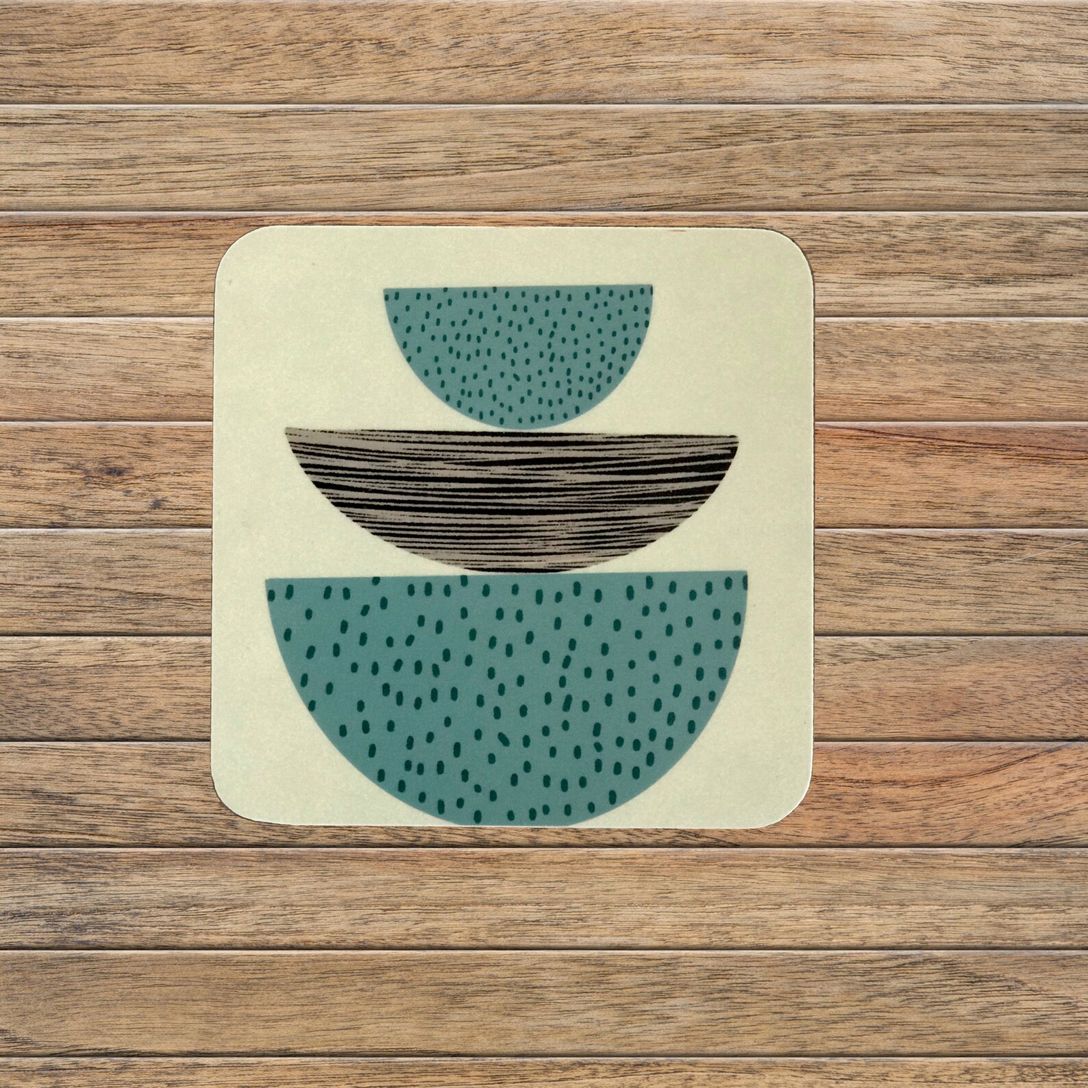 Modern Shapes Coaster Set of 4 Abstract Melamine Coaster Set Etsy UK