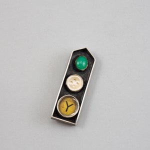 Chrysoprase Y House pin