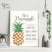 Be A Pineapple Printable Wall Decor Inspirational Wall Art - Etsy