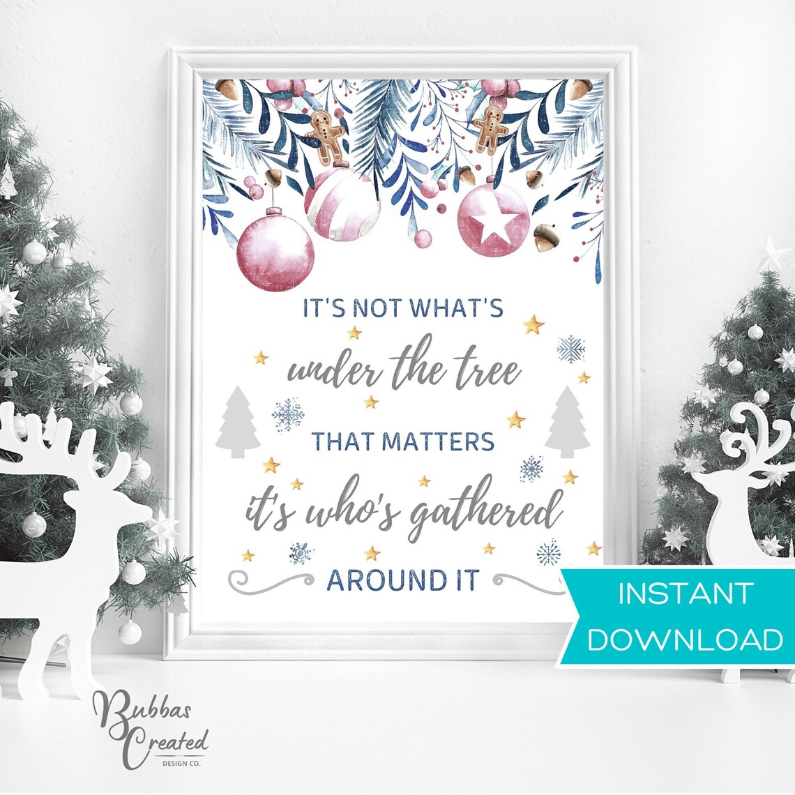 Christmas Wall Décor Printable INSTANT DOWNLOAD - Etsy