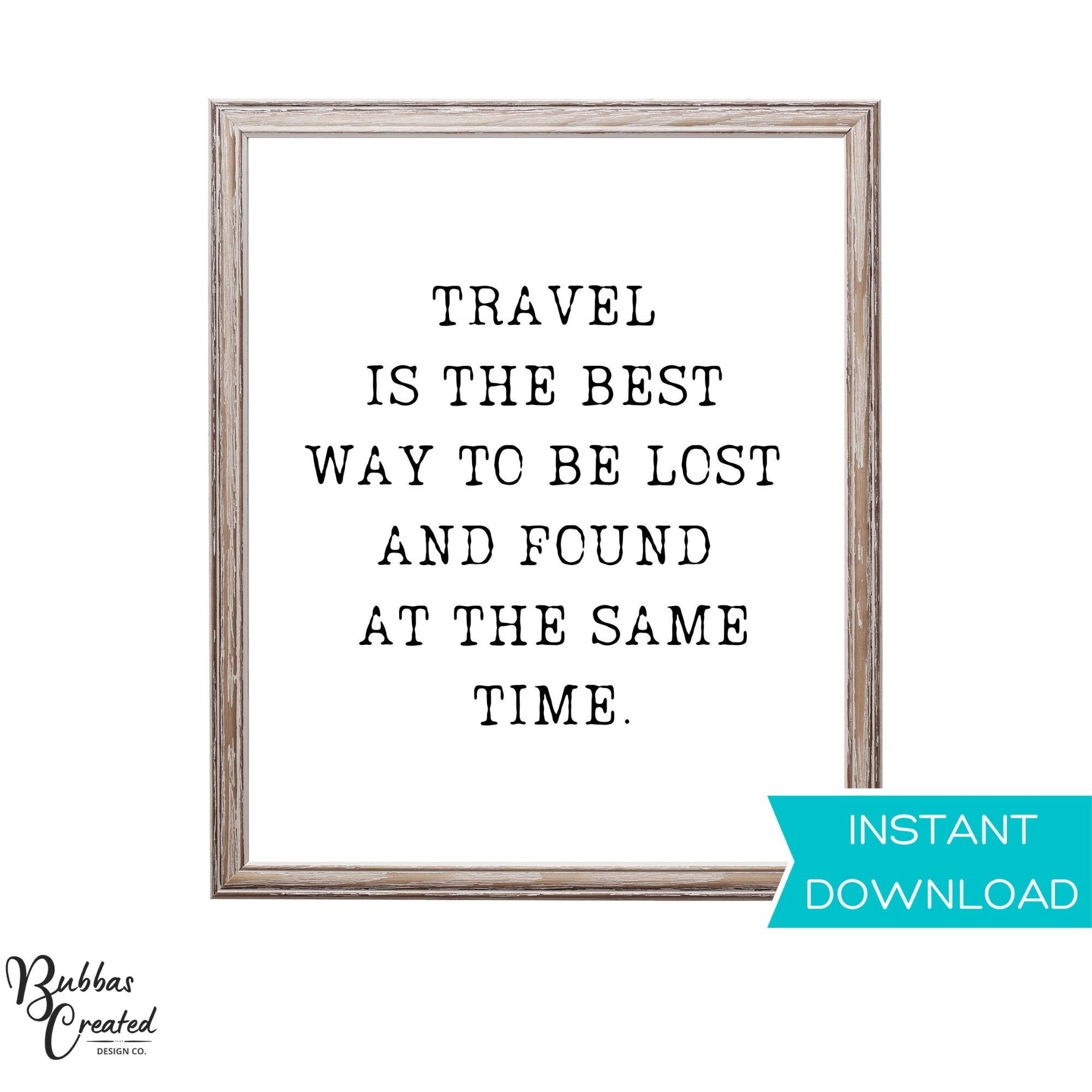 Travel Quote Printable wall art Wall decor Travel Print Etsy Nederland