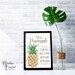 Be A Pineapple Printable Wall Decor Inspirational Wall Art - Etsy