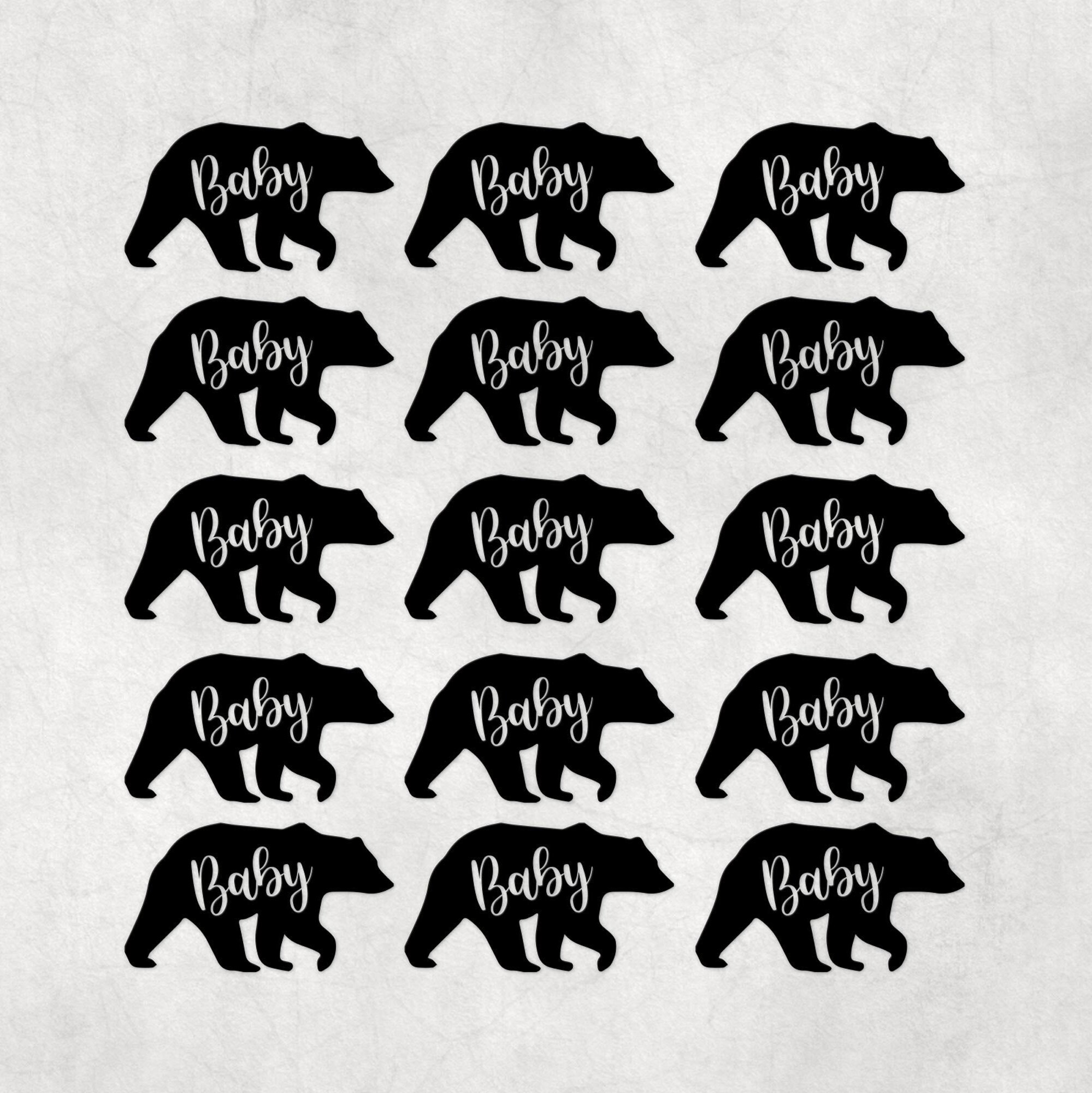 Baby Bear Stickers Bear Stickers Baby Bear Newborn Etsy