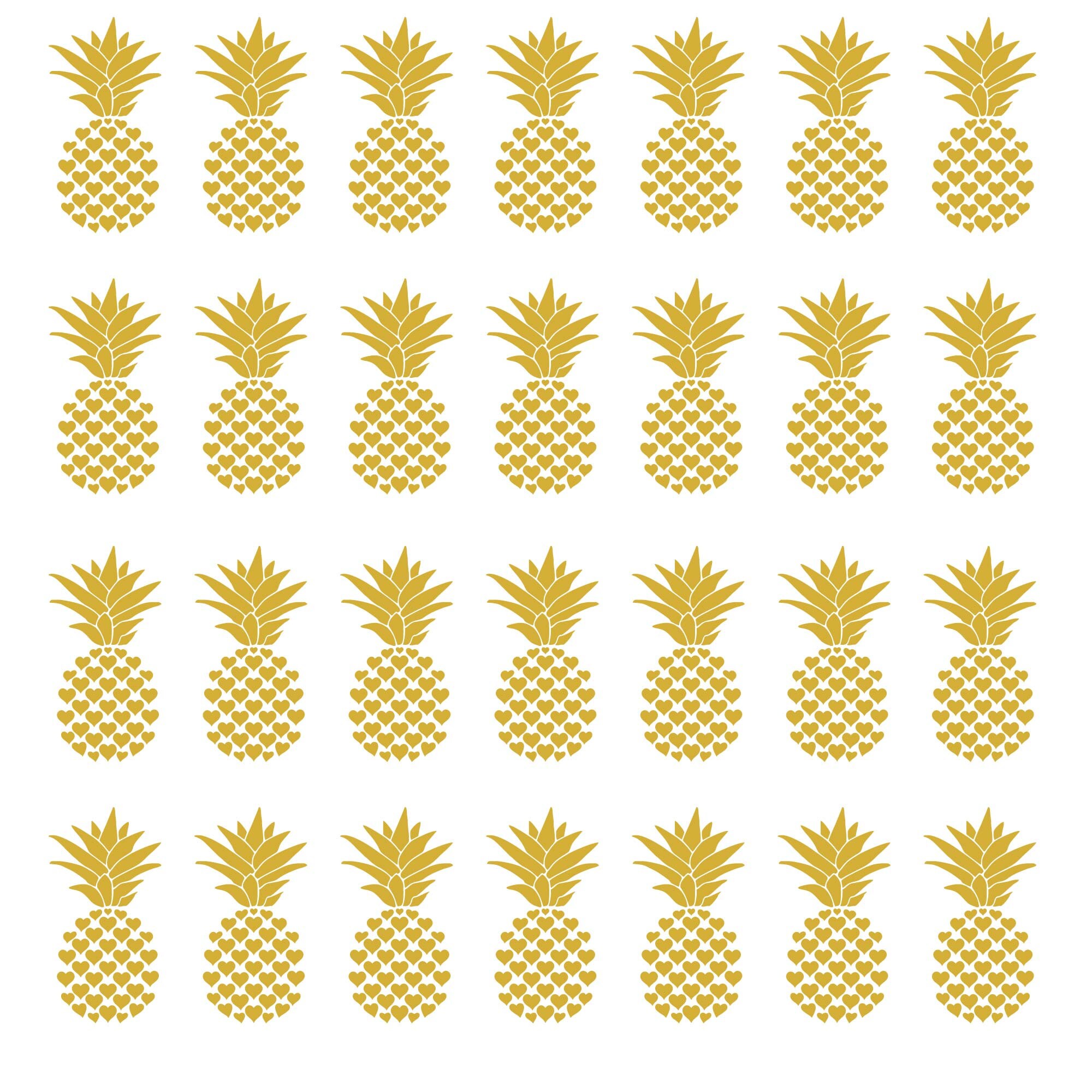 Pineapple Stickers Pineapple Decal Pineapple Pack of 20 Etsy