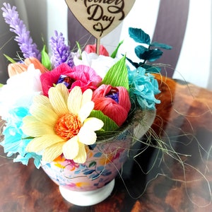 Krepppapierblumen,Papierblumen,Kreppblumen,Blumenstrauß