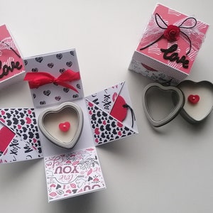 Valentinstag Explosionsbox Exploadingbox Valentines Day love Würfel für dich