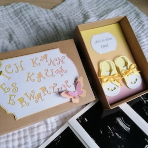 Aankondiging doop geboorte Godmother Godmother 3D geld geschenkdoos geld cadeau voor doopsel aankondiging kaart uitnodiging