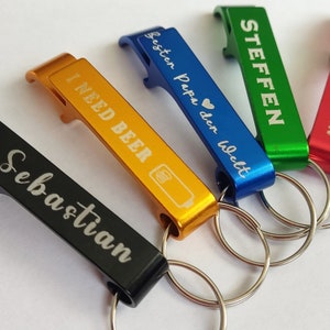 Mini bottle opener, key ring, personalized