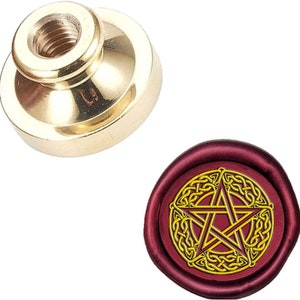 9 soorten Keltische knoop Pentagram, Odin Triple Horn, Triple Moon God, Wax Seal Stamp