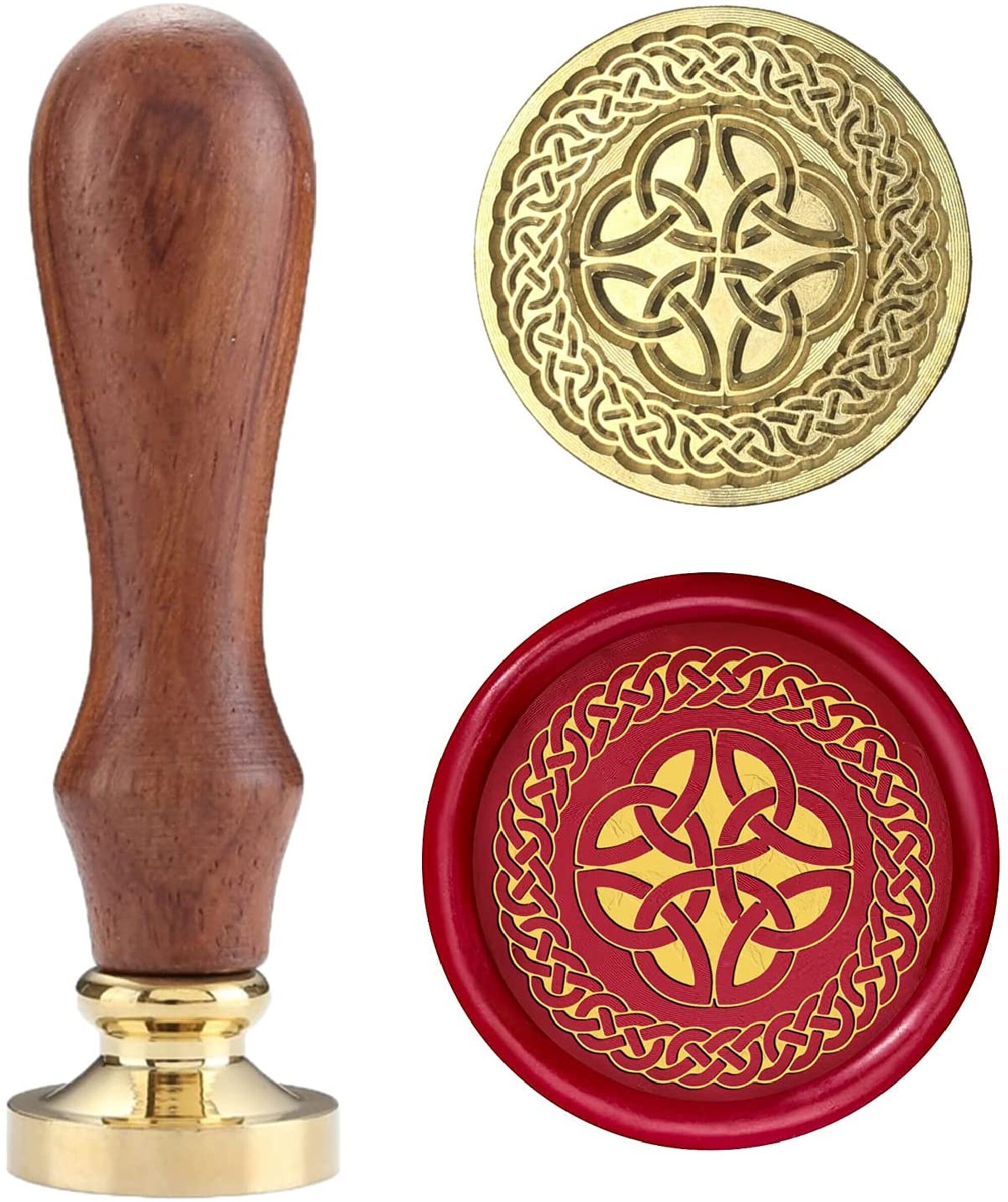 CRASPIRE Wax Seal Stamp Spider, Sealing Wax Stamps Spider Web Animal Retro Wood Stamp Wax Seal 25mm Removable Brass Head Wood Handle For Envelope Invitation Wedding Embellishment Bottle Decoration