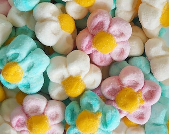 MARSHMALLOW FLOWERS Pick & Mix Candy Sweets Confectionery Wedding Kids Party Mallow