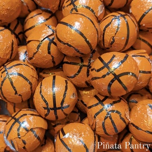 CHOCOLATE FLAVOUR BASKETBALLS Pick & Mix Kids American Sport Sweets