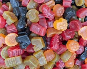 LION FOOTBALL MIX Pick & Mix Midget Gem Gum Liquorice Fruit Retro Fan Sports