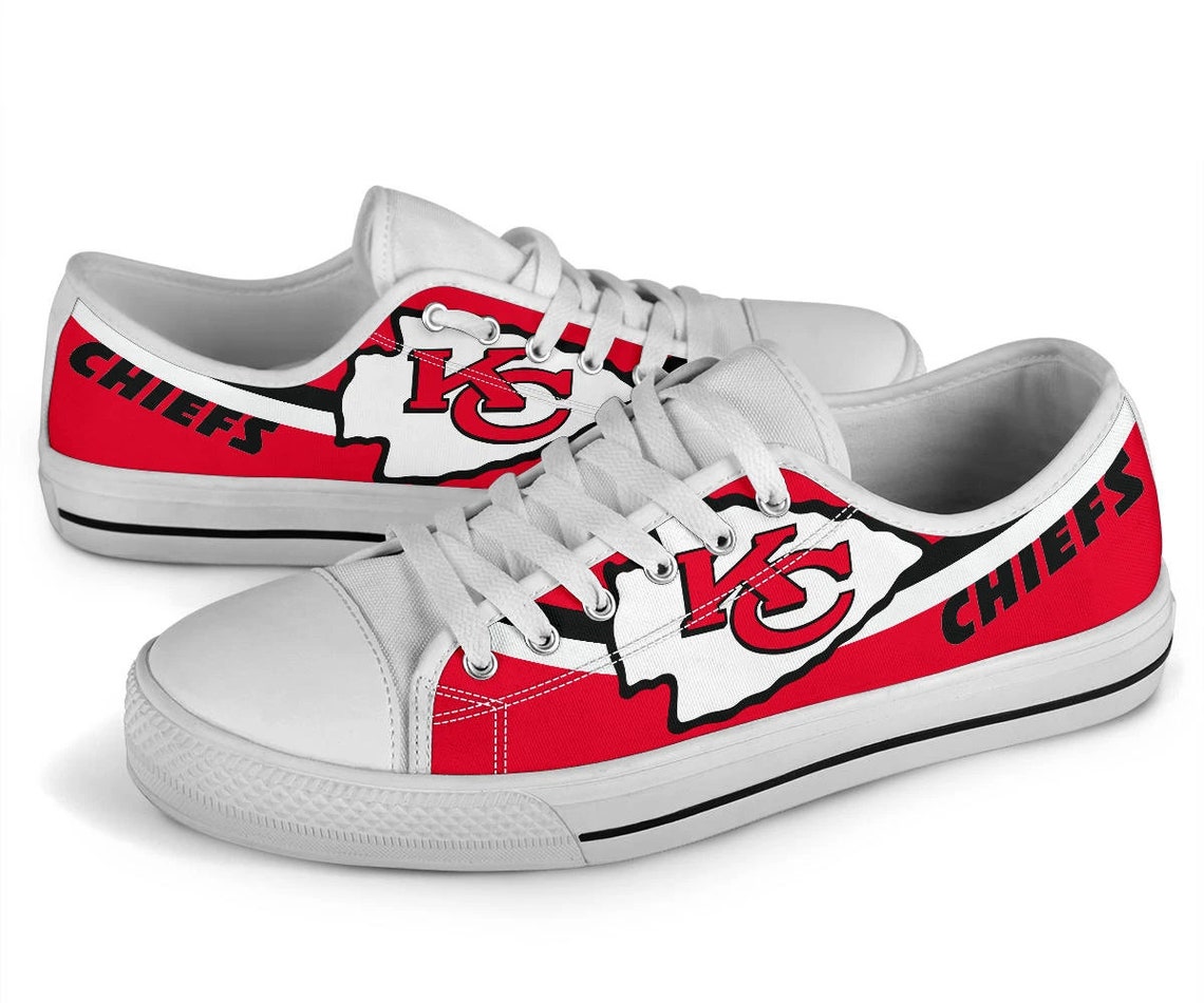 Kansas City Chiefs Custom Lowtops Football Club Casual Etsy