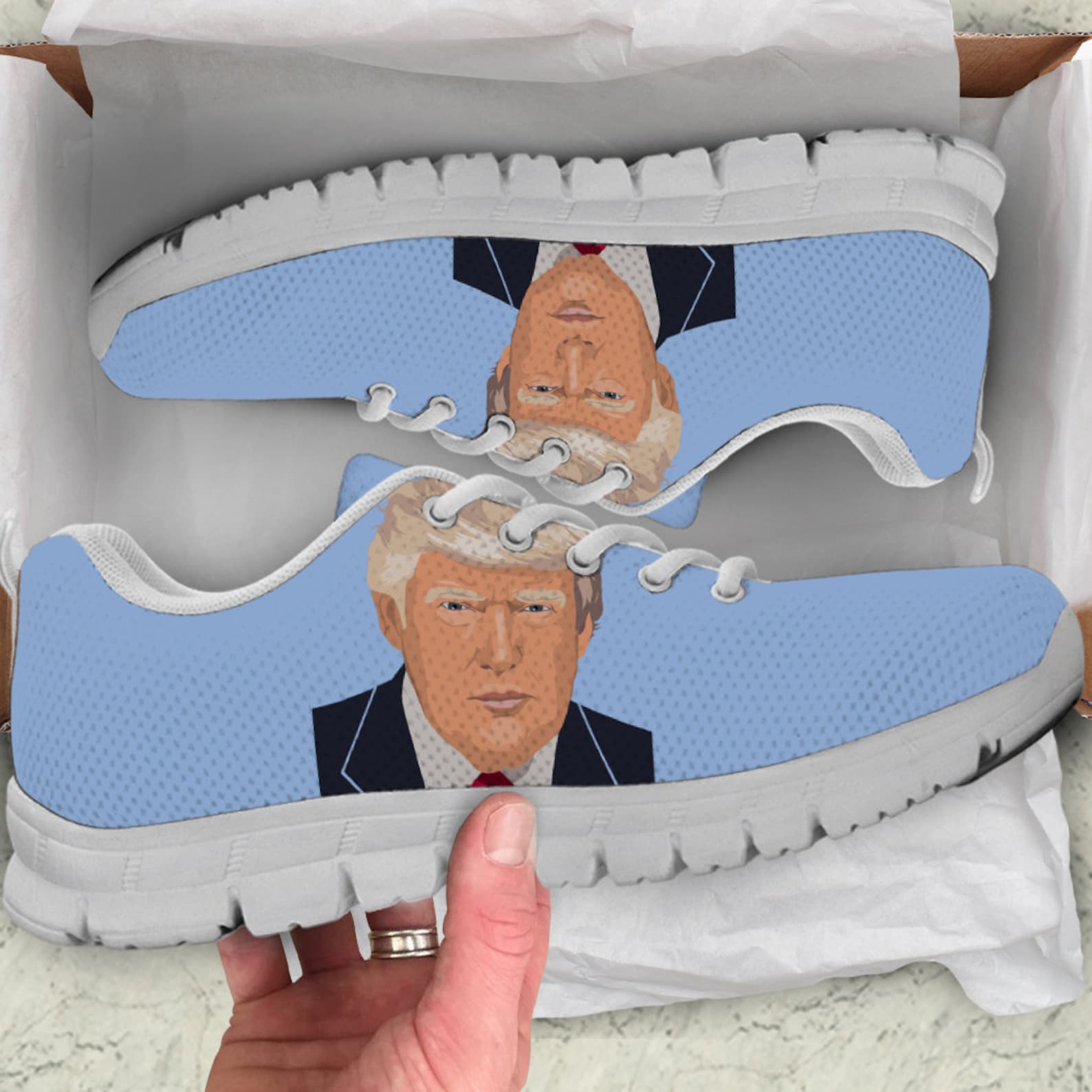 President Donald Trump Shoes Custom Shoes Custom Canvas | Etsy