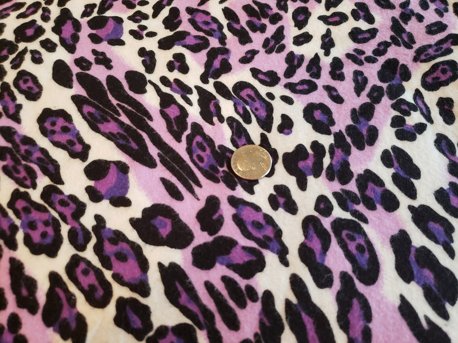 Flannel Purple & Pink Leopard Prints 3 yards flannel Etsy