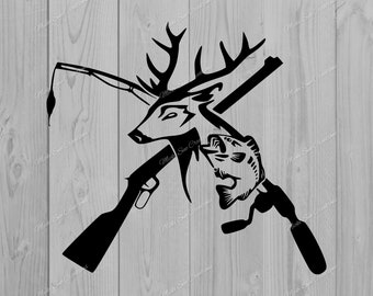 Hunting And Fishing Sticker Decal 3.5" Deer Duck Trout Bass Fly Elk Sitka XO