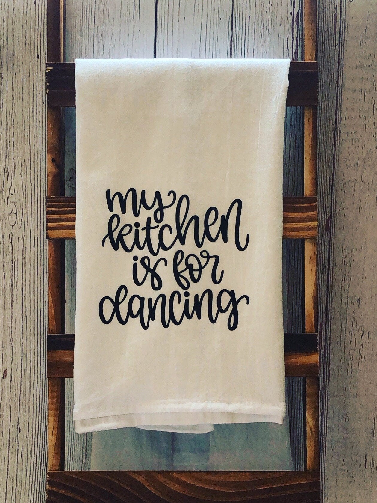 Personalized Tea Towel Personalized Dish Towel Initial Dish Etsy