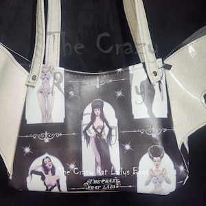 Pin up ladys of horror | shoulder  bag || purse | hand made