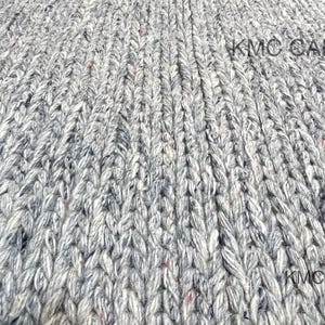 Light Blue Chunky Wool Rug: Handwoven Braided Loop Style