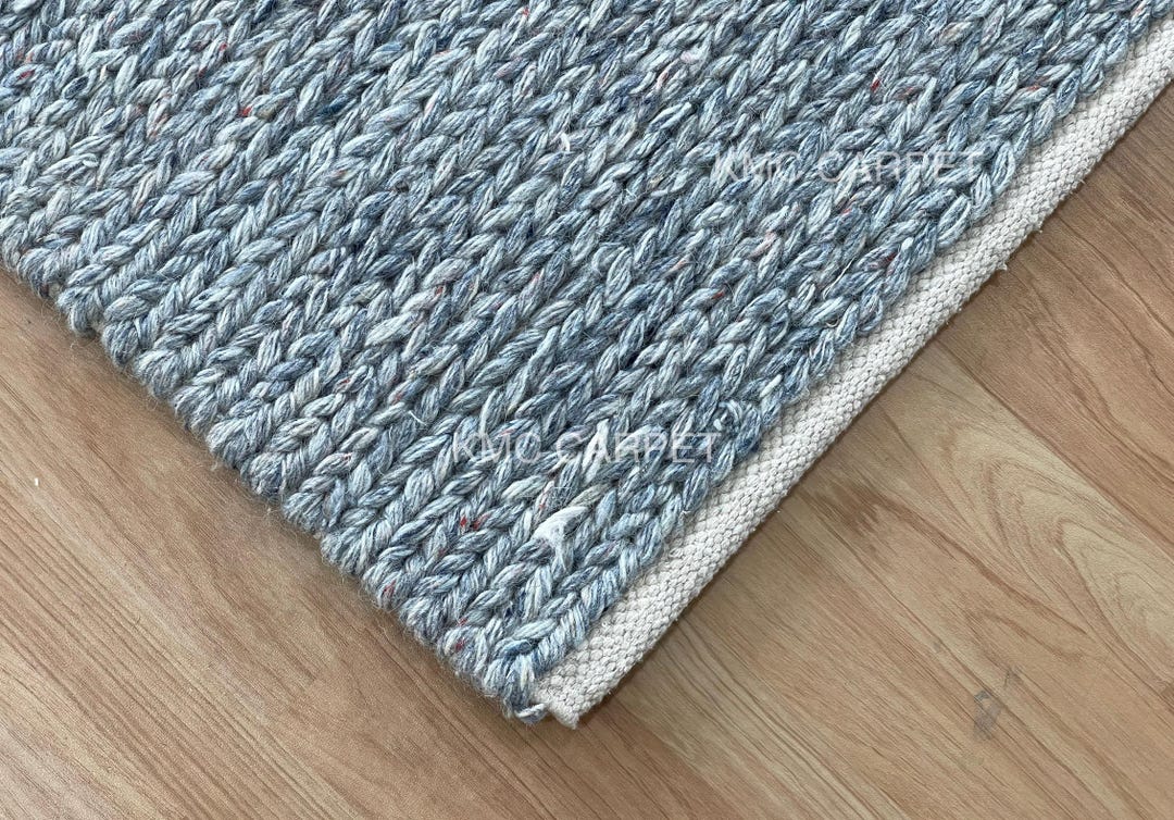 Very Chunky Rug Handwoven Chunky Braided Wool Rug – Natural & Timeless Texture Made to ...
