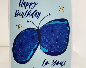 Butterfly Happy Birthday Card