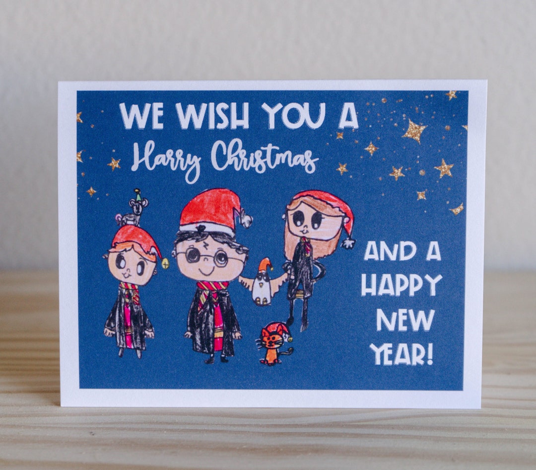 Harry Potter Christmas Card - Etsy