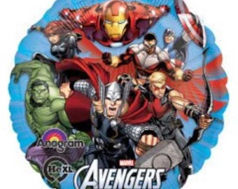 GLOBO DE LOS VENGADORES DE 18" - Artículos para fiestas Decoraciones Globo de Mylar de aluminio