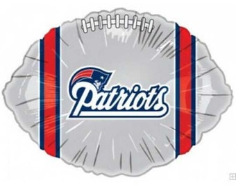 18" NEW ENGLAND PATRIOTS Football Balloon - Party Supplies Decorations Foil Mylar Balloon
