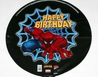 18" HAPPY BIRTHDAY SPIDERMAN Balloon - Party Supplies Decorations Foil Mylar Balloon