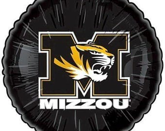 18" MIZZOU MISSOURI TIGERS Football Balloon - Party Supplies Decorations Foil Mylar Balloon