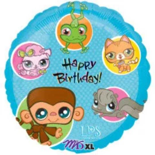 18" LITTLEST PET SHOP Birthday Balloon - Party Supplies Decorations Foil Mylar Balloon