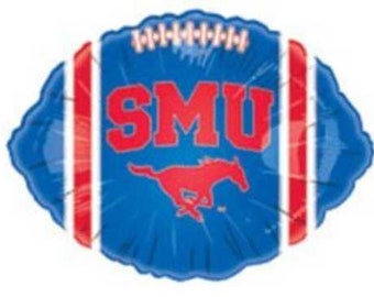 18" SOUTHERN METHODIST UNIVERSITY Football Balloon - Party Supplies Decorations Foil Mylar Balloon