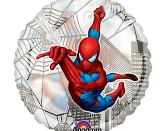 18" SPIDERMAN WEB Balloon - Party Supplies Decorations Foil Mylar Balloon