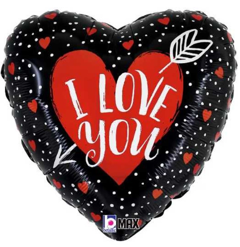 18" I LOVE YOU ARROW Balloon - Party Supplies Decorations Foil Mylar ...