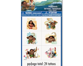 MOANA TATTOOS (24 PK)