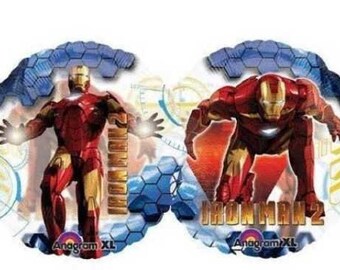 IRON MAN 2 CLEAR Balloon - Large Foil Mylar Balloon - Party Supplies Decorations Foil Mylar Balloon