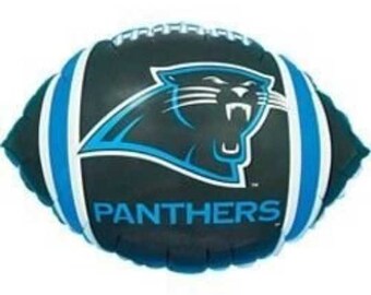 18" CAROLINA PANTHERS Football Balloon - Party Supplies Decorations Foil Mylar Balloon