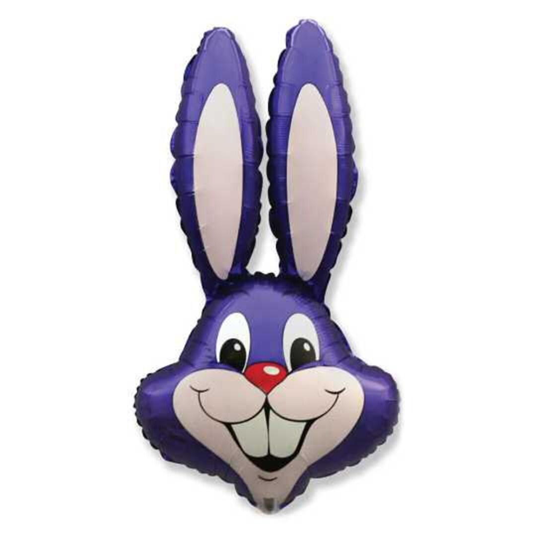 Purple BUNNY RABBIT Head Easter Spring Jumbo Shape 35