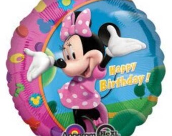 18" MINNIE HAPPY BIRTHDAY Balloon - Party Supplies Decorations Foil Mylar Balloon