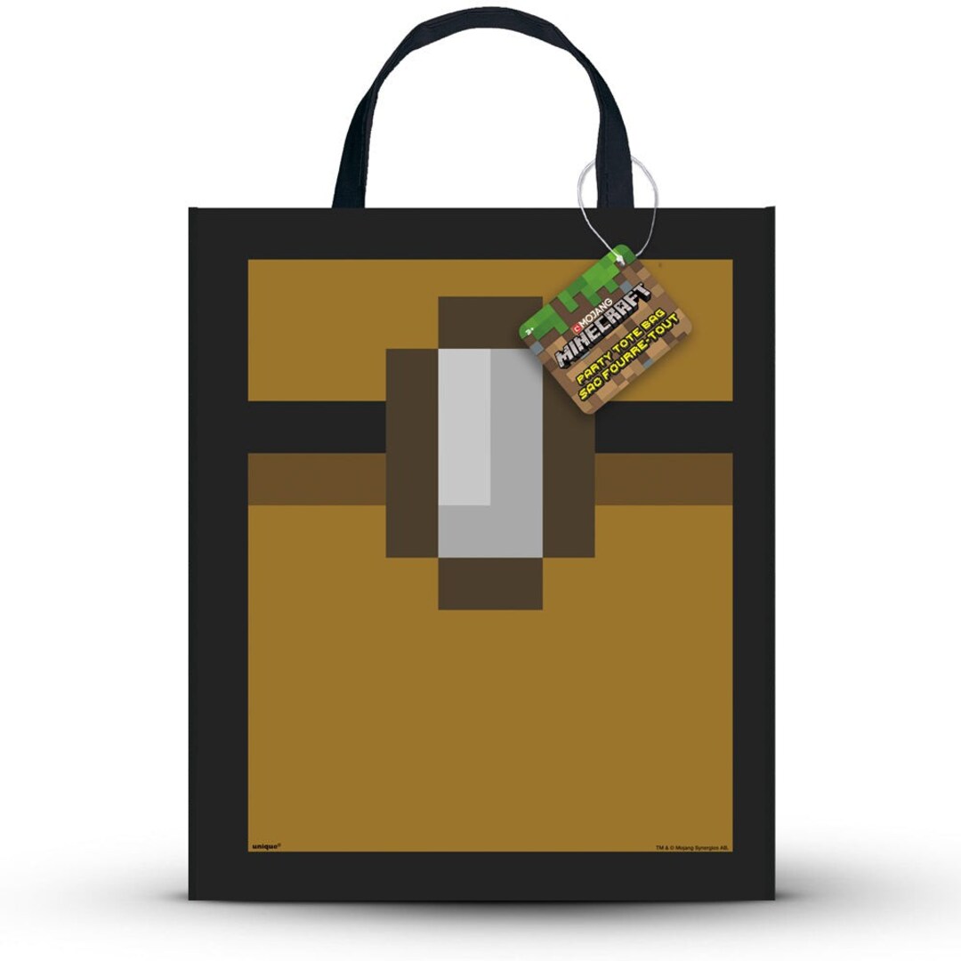 Minecraft Tote Bag 11 Inch X 13 Inch - Party Supplies Decorations - Etsy