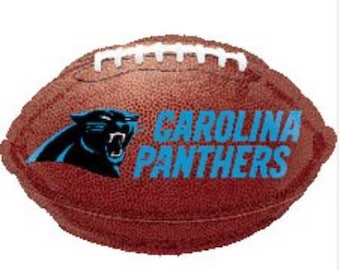 18" CAROLINA PANTHERS BROWN Football Balloon - Party Supplies Decorations Foil Mylar Balloon