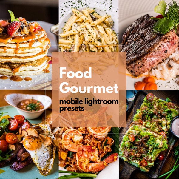 9 Food Presets for Instagram, Mobile Lightroom Presets, Presets for Food Bloggers, Food Instagram Filters, Lifestyle Photo Presets