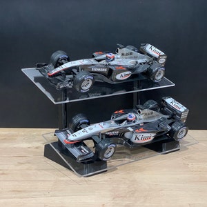 1:18 Scale Model, 2 Tier, Angled Desktop Display Stand - Suits Formula 1, Indy, V8 Supercars, Touring Cars, LMP, Hypercar, models