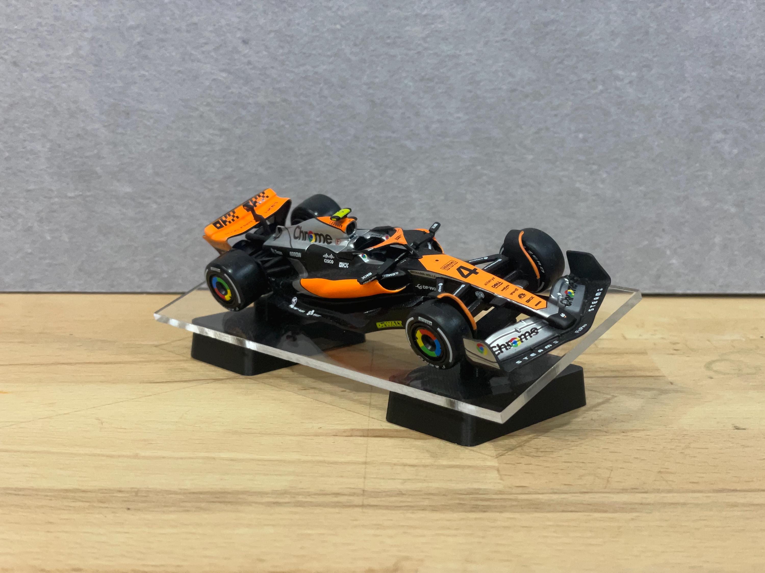 1:43 Scale Model Angled Desktop Display Stand - Suits Formula 1, Indy, V8 Supercars, Touring Cars, LMP, Hypercar, models
