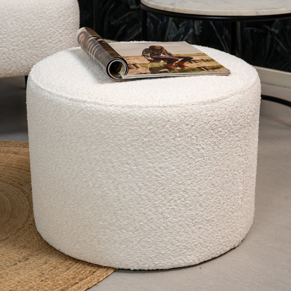 Soft Royal Indoor/Outdoor Pouf - Zipper Cover with Luxury Polyfil Stuffing
